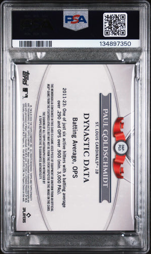 2024 Topps Dynasty Autograph Auto Patch Paul Goldschmidt Silver /5 PSA 10 