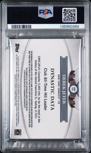2024 Topps Dynasty Autographed Auto Patch Derek Jeter Bronze /10 PSA 10 