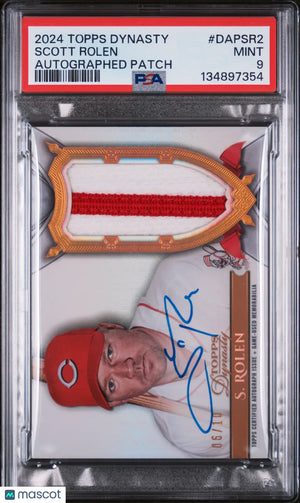2024 Topps Dynasty Autographed Auto Patch Scott Rolen /10 PSA 9 
