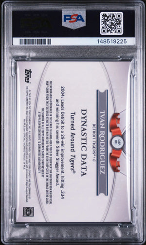 2024 Topps Dynasty Autographed Patch Ivan Rodriguez Auto /10 PSA 9 