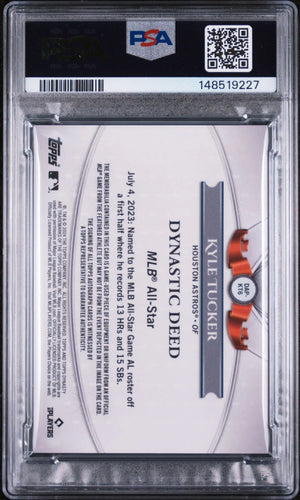 2024 Topps Dynasty Autographed Patch Kyle Tucker Auto /10 PSA 9 