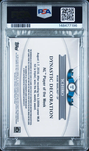 2024 Topps Dynasty Baseball Bronze Patch Auto Autograph Ichiro /10 PSA 8 