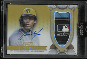 2024 Topps Dynasty Baseball Dynastic Deed Patch Auto Christian Yelich 1/1 