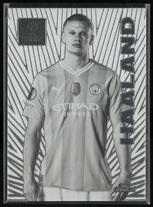 2024 Topps Finest UEFA Champions League Silver Haaland SP 