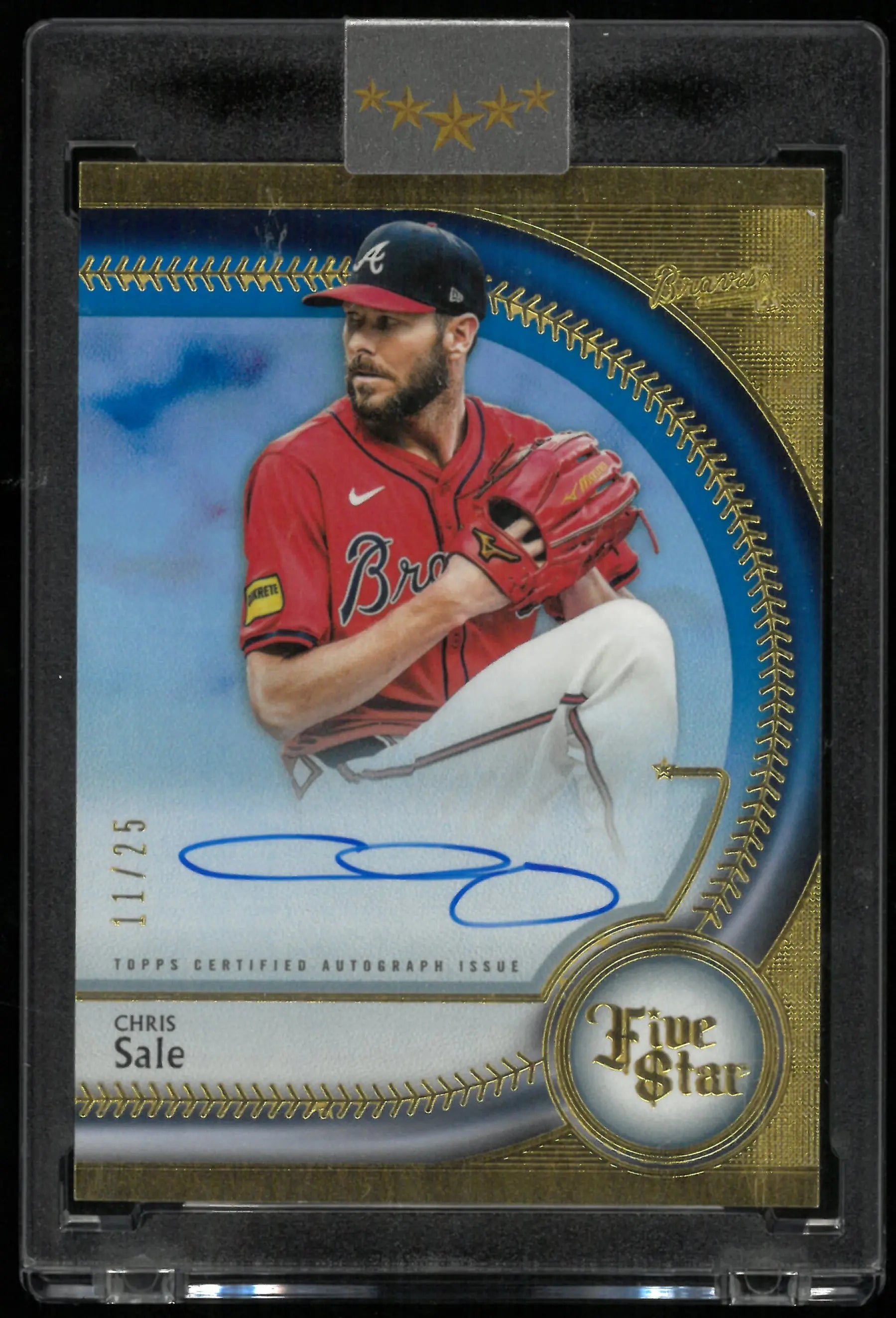2024 Topps Five Star Autograph Chris Sale Auto Blue /25 