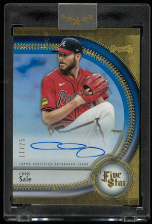 2024 Topps Five Star Autograph Chris Sale Auto Blue /25 