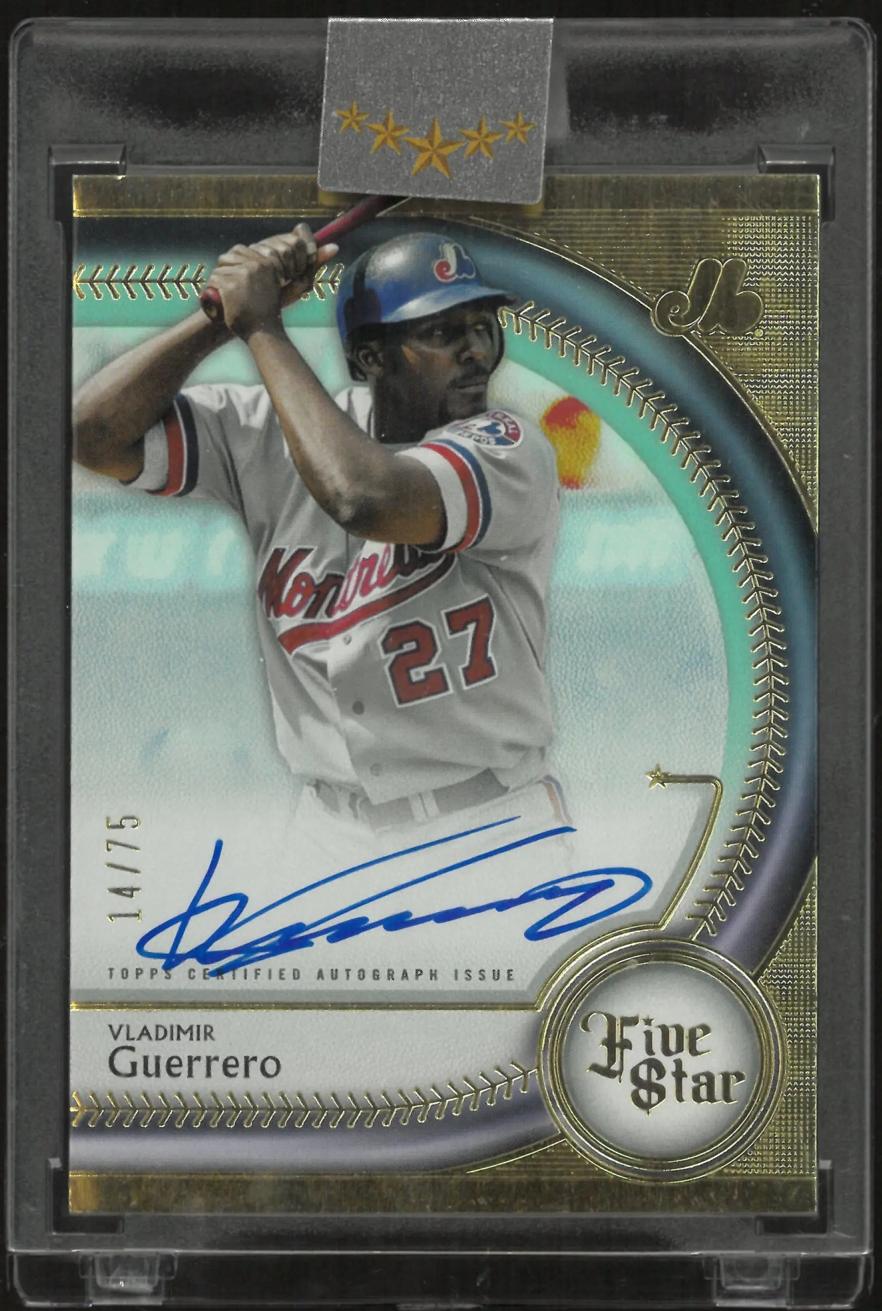 2024 Topps Five Star Autograph Vladimir Guerrero Auto Teal /75 