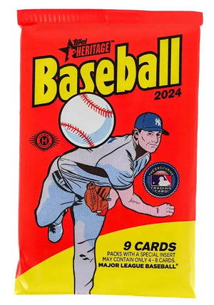 2024 Topps Heritage High Number Baseball Hobby Pack (Single Pack Sale) 