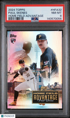 2024 Topps Home Field Advantage Paul Skenes Rookie RC PSA 8 