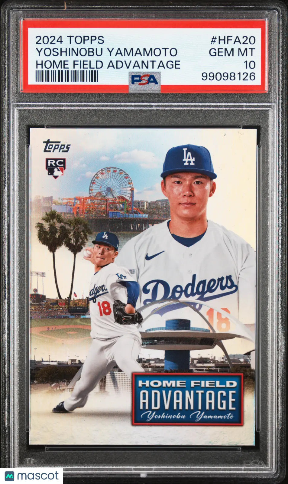 2024 Topps Home Field Advantage Yoshinobu Yamamoto RC Rookie PSA 10 