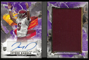 2024 Topps Inception Football Jayden Daniels RC Patch Auto Booklet /35 