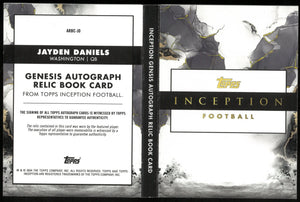 2024 Topps Inception Football Jayden Daniels RC Patch Auto Booklet /35 