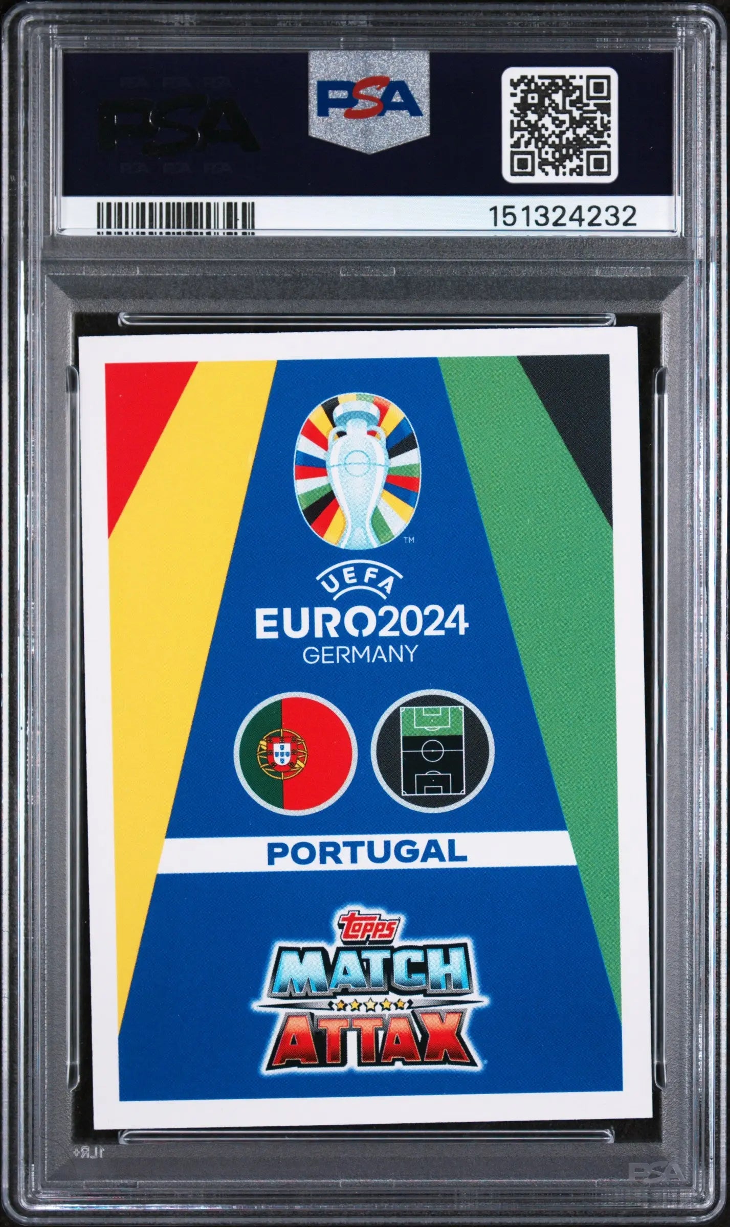 2024 Topps Match Attax UEFA Euro 2024 Golden Goalscorer Cristiano Ronaldo PSA 10 
