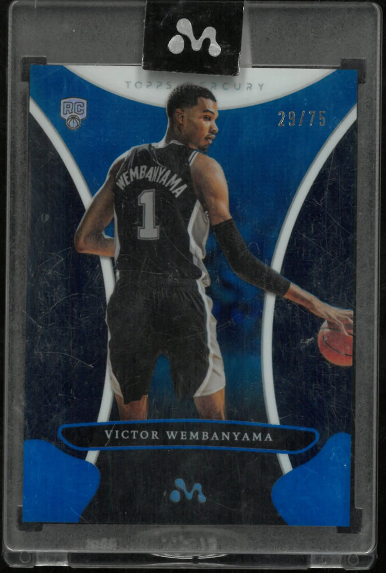 2024 Topps Mercury Blue Rookie Victor Wembanyama /75 