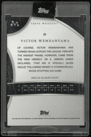 2024 Topps Mercury Blue Rookie Victor Wembanyama /75 