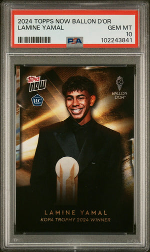 2024 Topps Now Ballon D'or Rookie Lamine Yamal PSA 10 