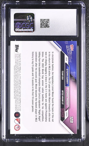 2024 Topps Now MLS Steph Curry/Lionel Messi CGC 9 