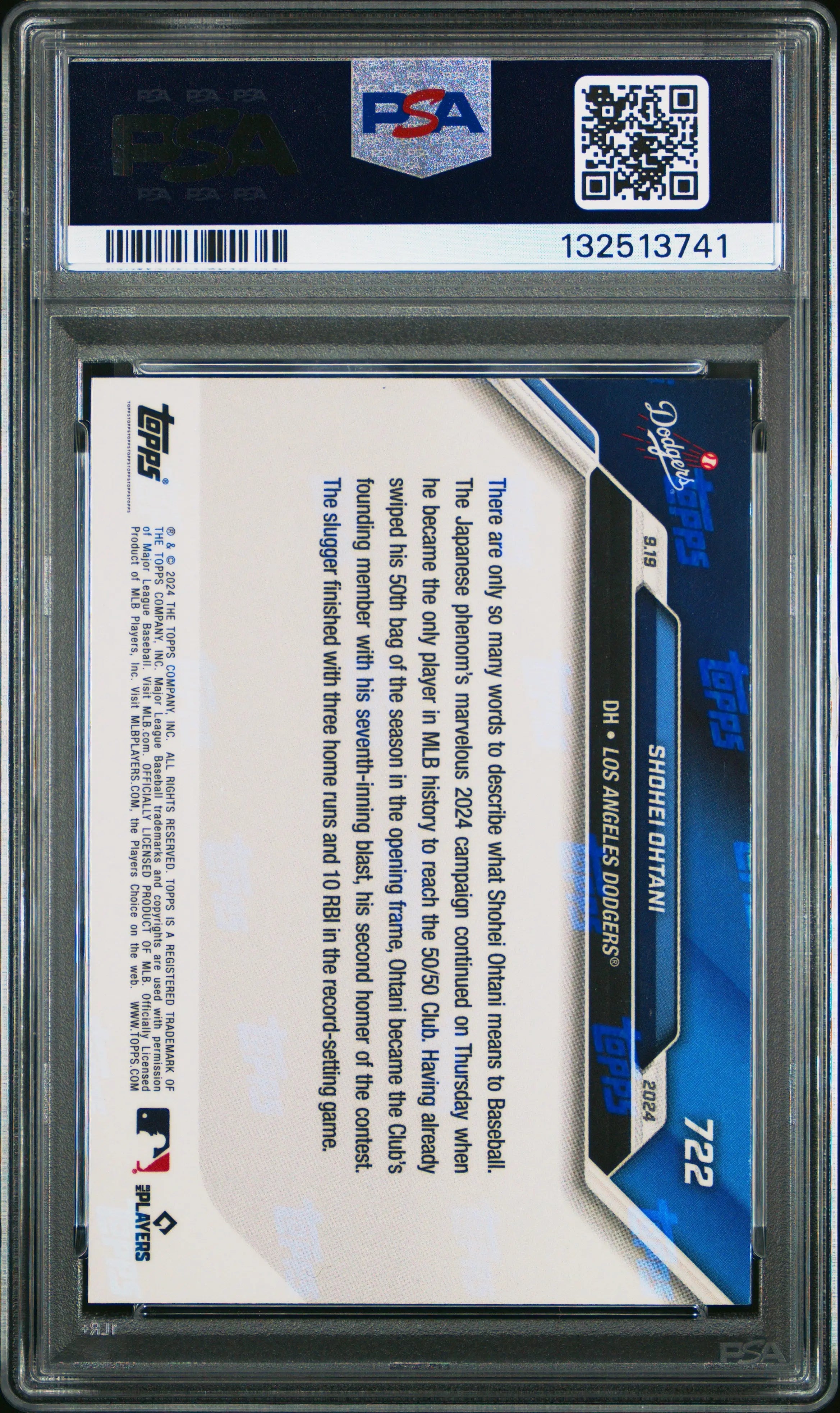 2024 Topps Now Shohei Ohtani  PSA 9 