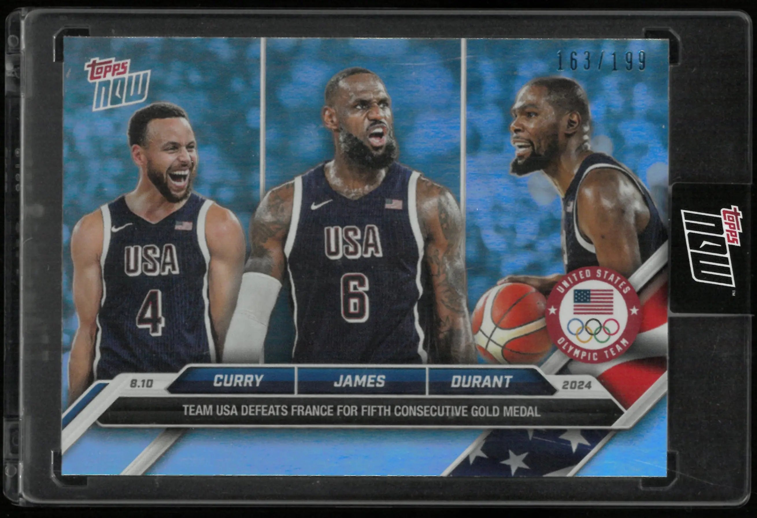 2024 Topps Now United States Olympic Team Curry/James/Durant 