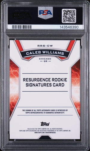 2024 Topps Resurgence Resurgence Rookie Autograph Auto Caleb Williams RC PSA 9 