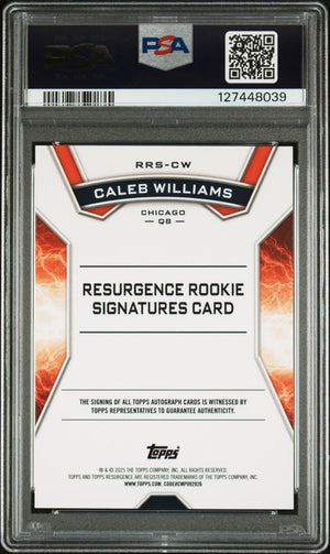 2024 Topps Resurgence Rookie Autograph Caleb Williams Auto Blue Surge /99 PSA 9 