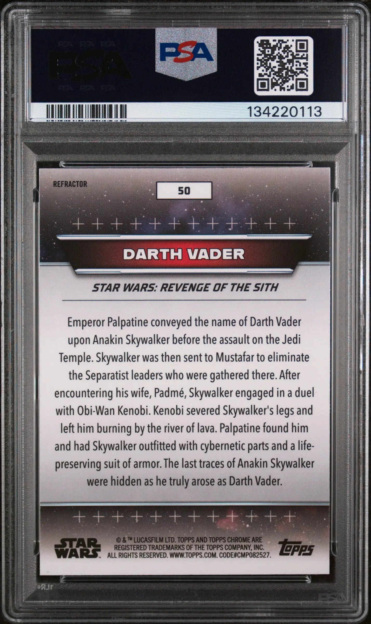 2024 Topps Star Wars Hyperspace Darth Vader #50 PSA 10 
