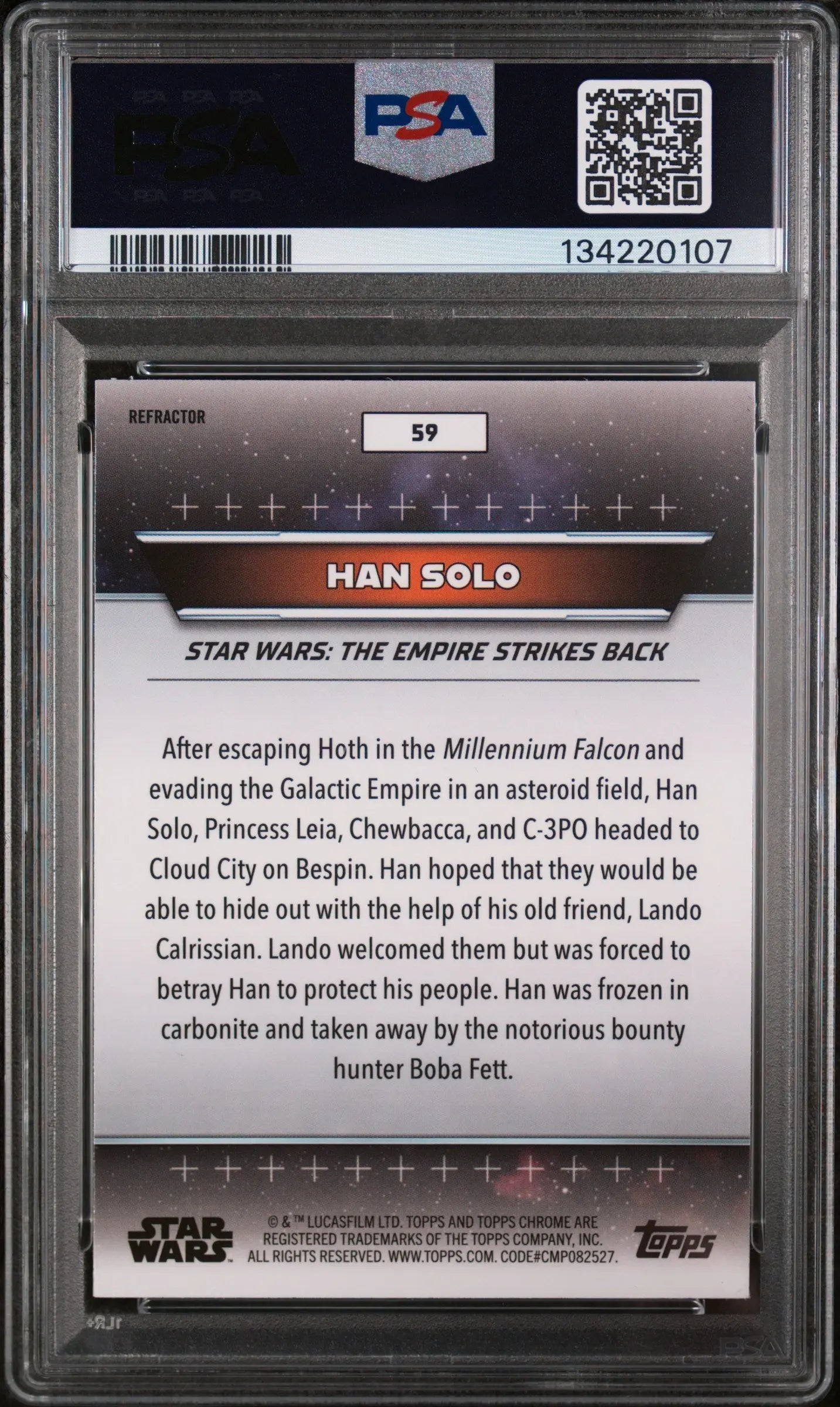 2024 Topps Star Wars Hyperspace Han Solo #59 PSA 10 