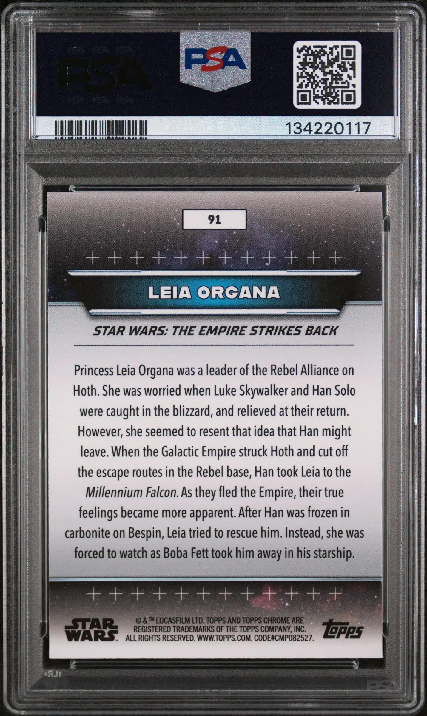 2024 Topps Star Wars Hyperspace Leia Organa /199 PSA 10 