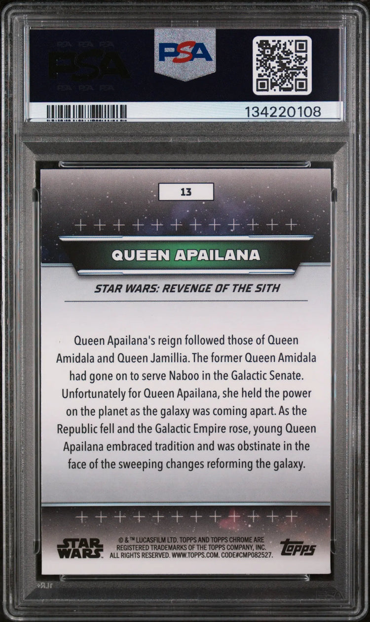 2024 Topps Star Wars Hyperspace Queen Apailana #13 PSA 10 