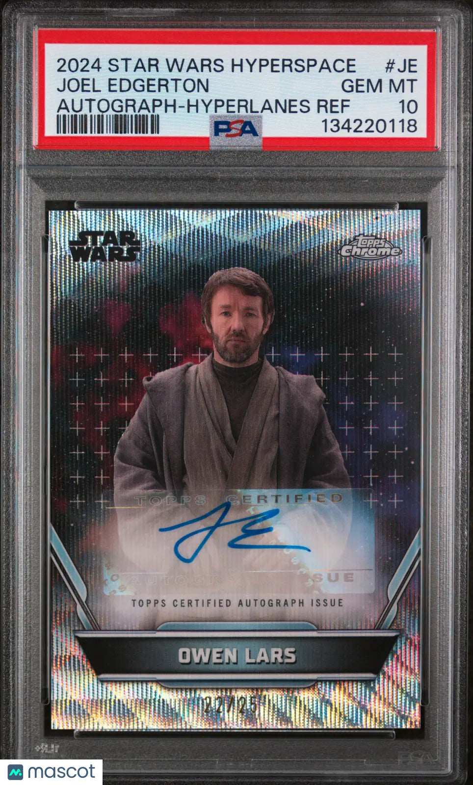2024 Topps Star Wars Hyperspace Star Wars Autographs Joel Edgerton #JE PSA 10 