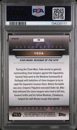 2024 Topps Star Wars Hyperspace Yoda #99 PSA 10 