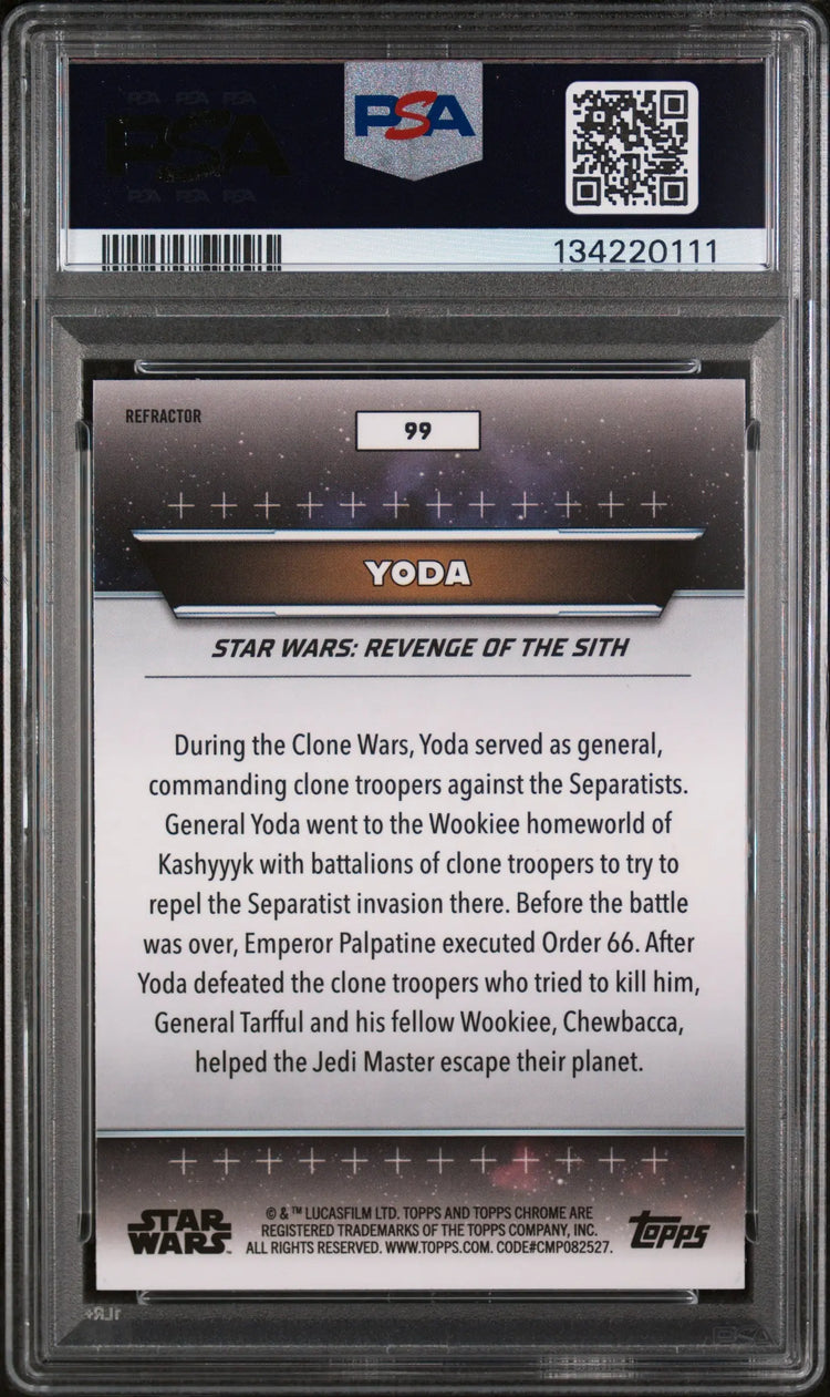 2024 Topps Star Wars Hyperspace Yoda #99 PSA 10 