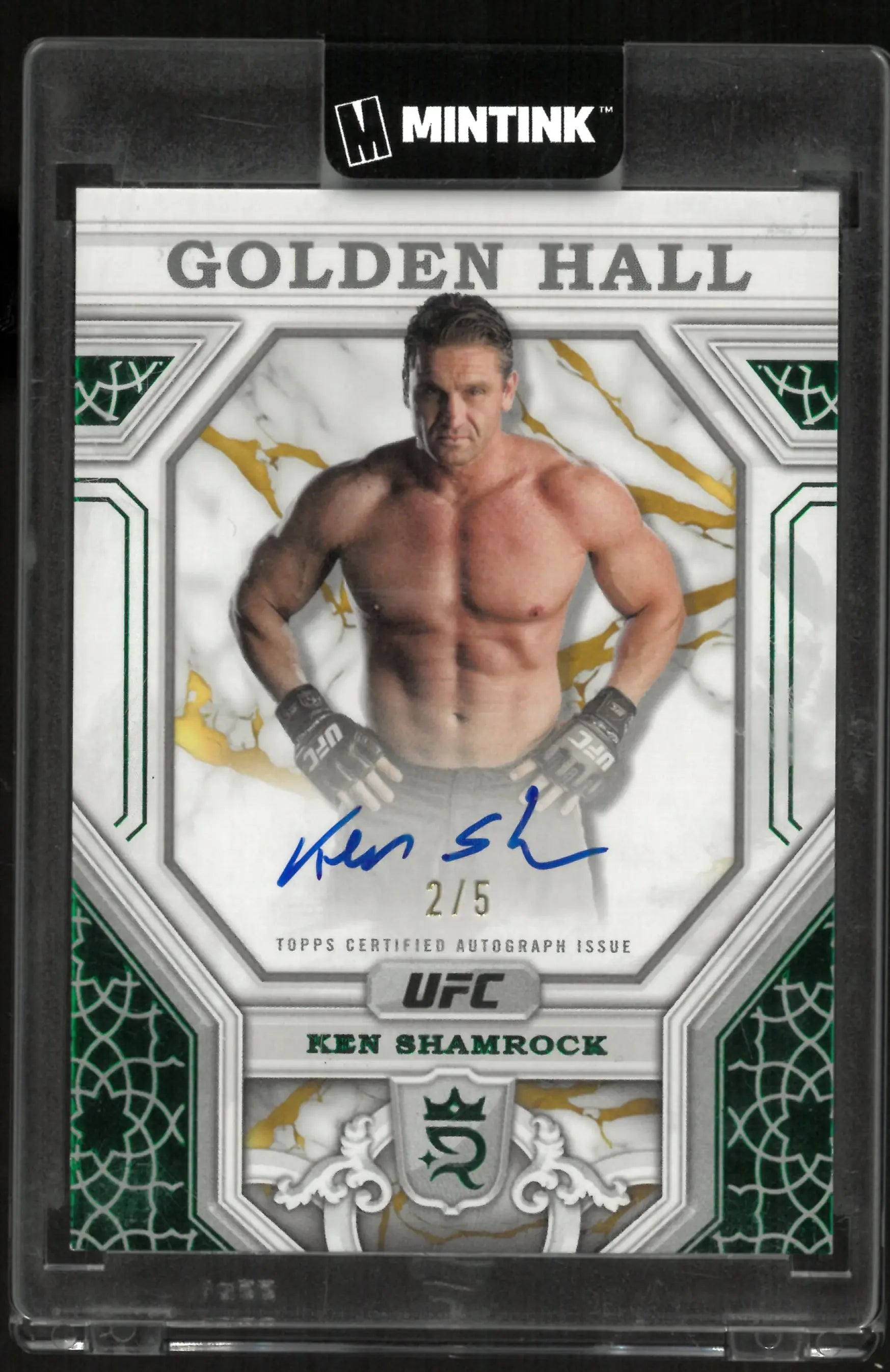 2024 Topps UFC Royalty Golden Hall Ken Shamrock Autograph /5 
