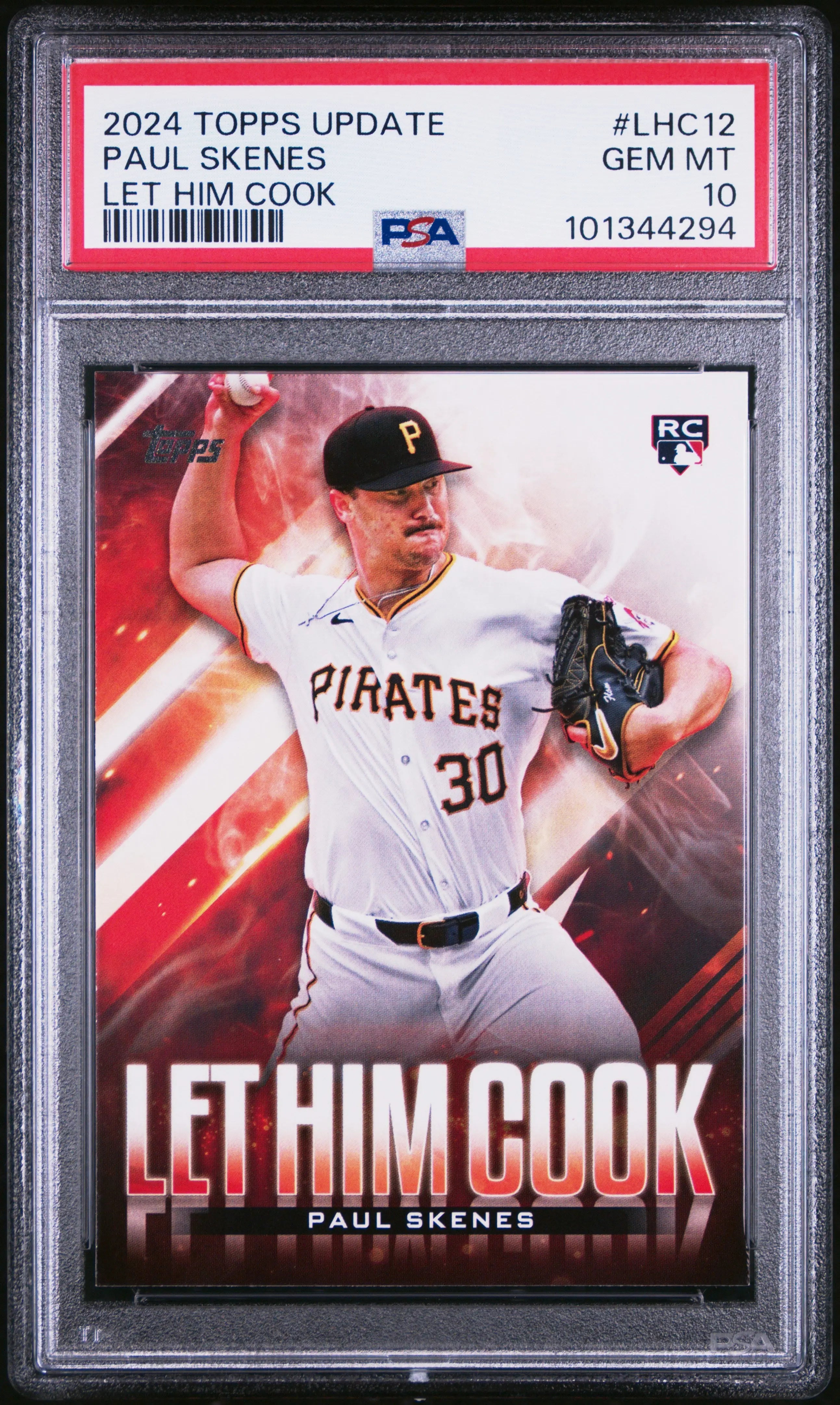 2024 Topps Update Let Him Cook Rookie Paul Skenes RC PSA 10 