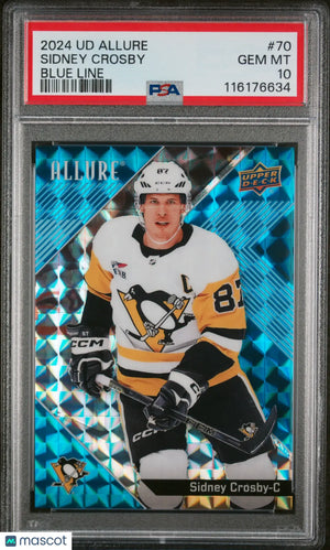2024 Upper Deck Allure Sidney Crosby #70 Blue Line PSA 10 /35 
