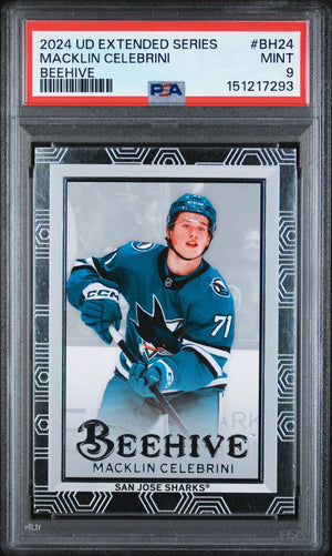 2024 Upper Deck Extended Series Beehive Macklin Celebrini #BH24 PSA 9 