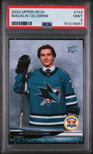 2024 Upper Deck Macklin Celebrini #743 PSA 9 