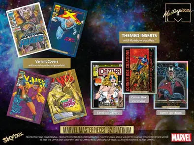 2024 Upper Deck Marvel Masterpieces '92 Platinum Blaster 20-Box Case | DA Card World 2024 Upper Deck Marvel Masterpieces '92 Platinum Blaster 20-Box Case | DA Card World