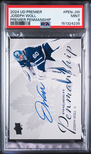 2024 Upper Deck Premier Penmanship Auto Joseph Woll #PEN-JW PSA 9 