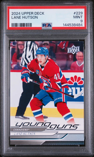 2024 Upper Deck Series 1 Young Guns Rookies Lane Hutson RC PSA 9 