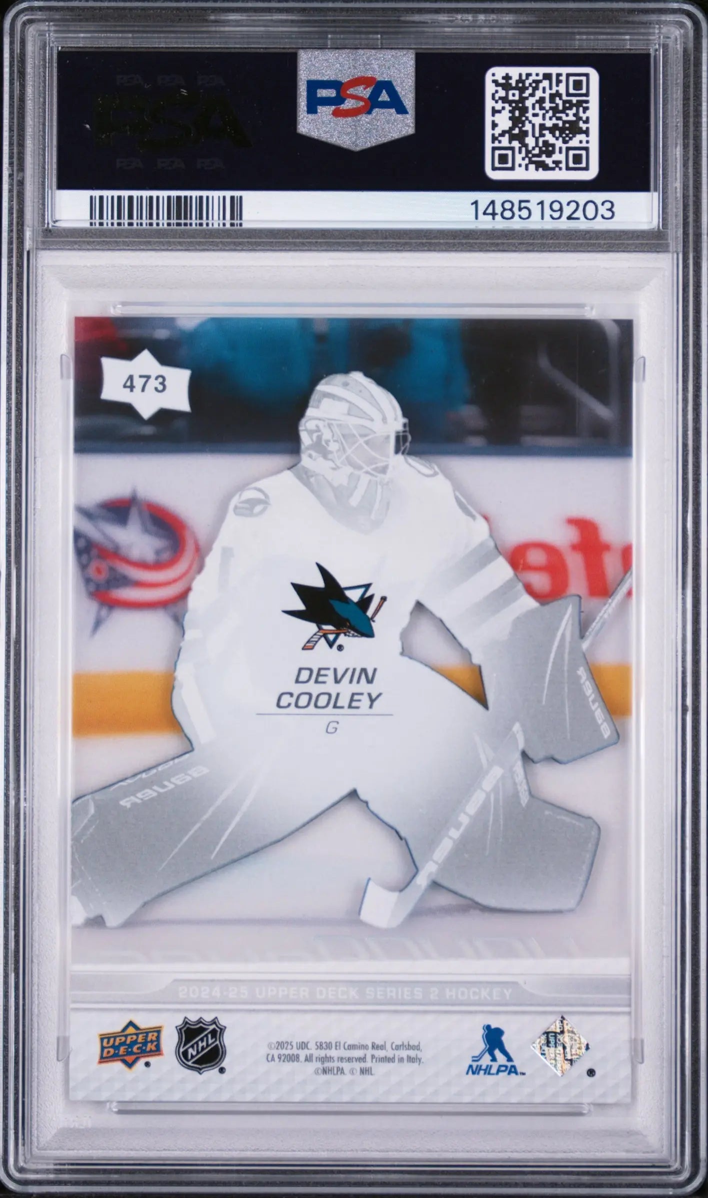 2024 Upper Deck Series 2 Young Guns Rookie Devin Cooley Clear Cut RC PSA 9 