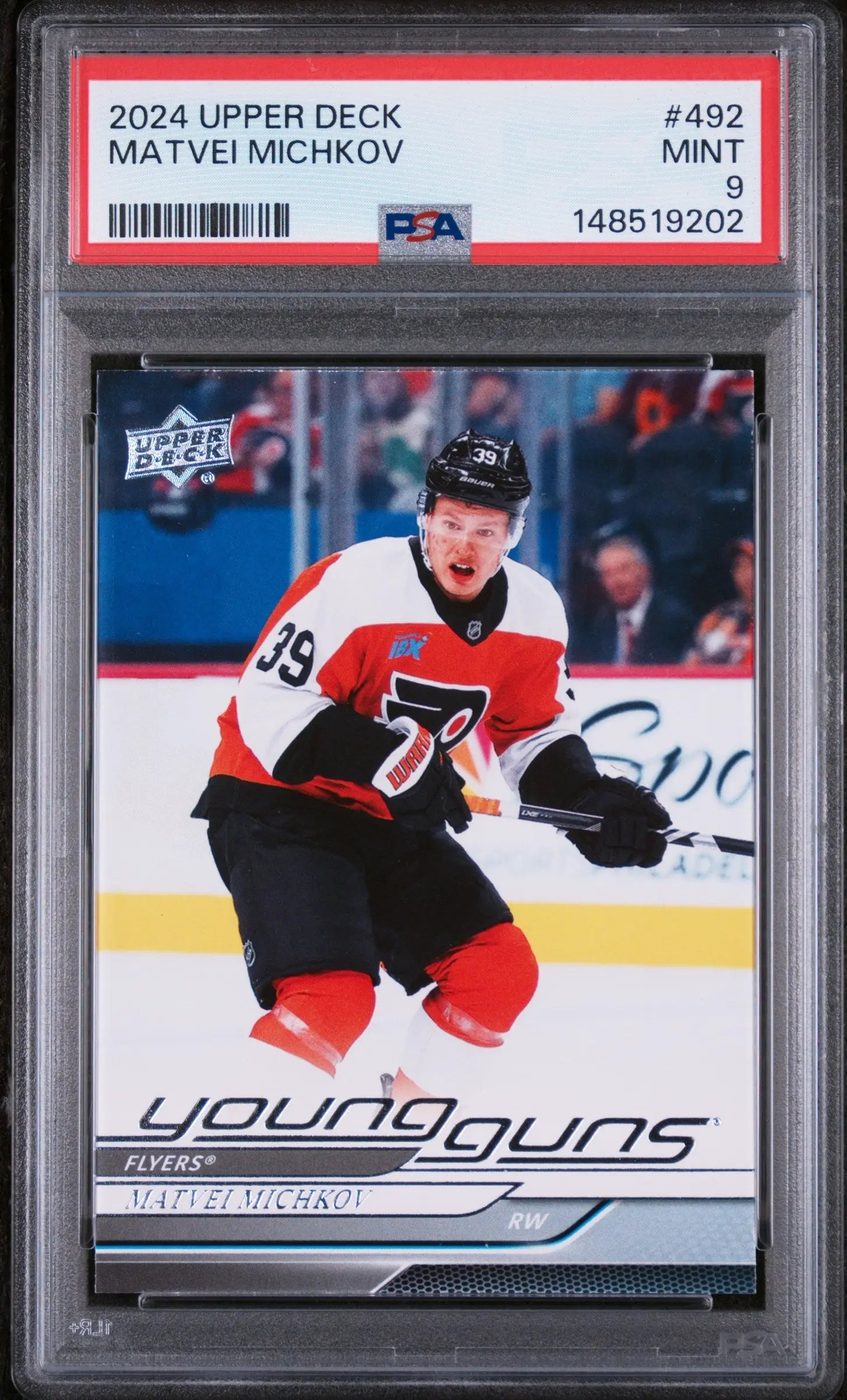 2024 Upper Deck Series 2 Young Guns Rookie Matvei Michkov RC PSA 9 