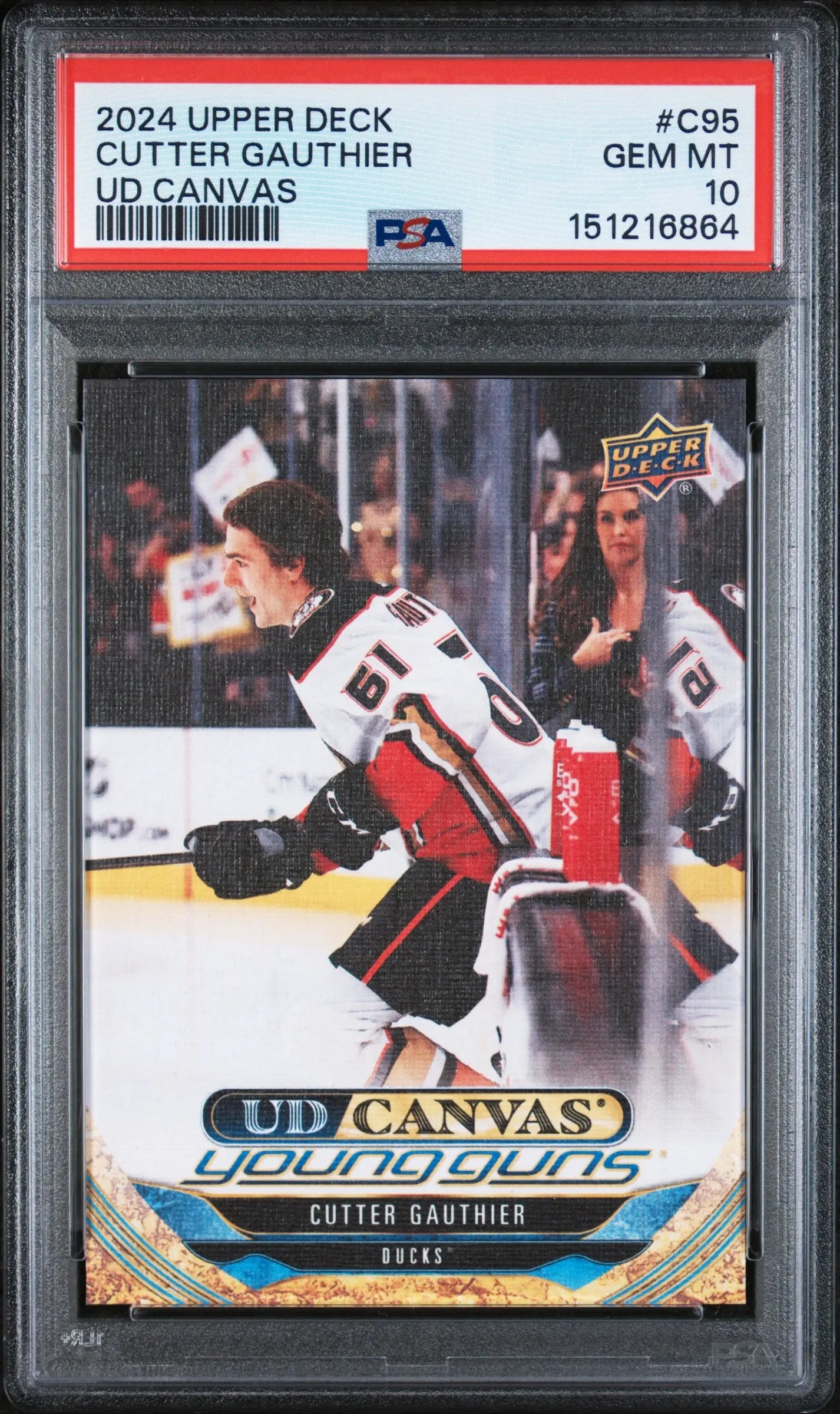 2024 Upper Deck UD Canvas Cutter Gauthier #C95 PSA 10 