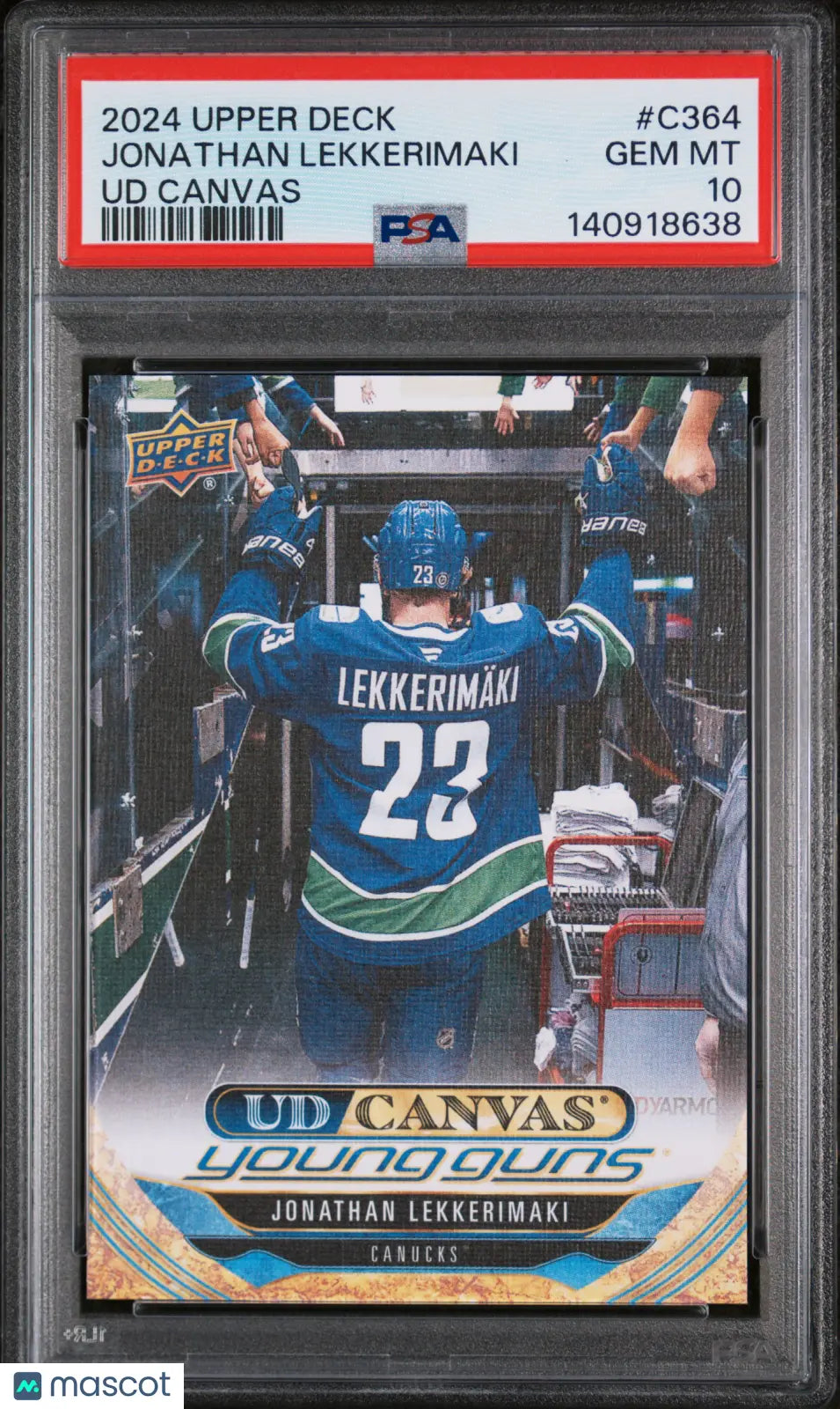 2024 Upper Deck UD Canvas Jonathan Lekkerimaki #C364 PSA 10 