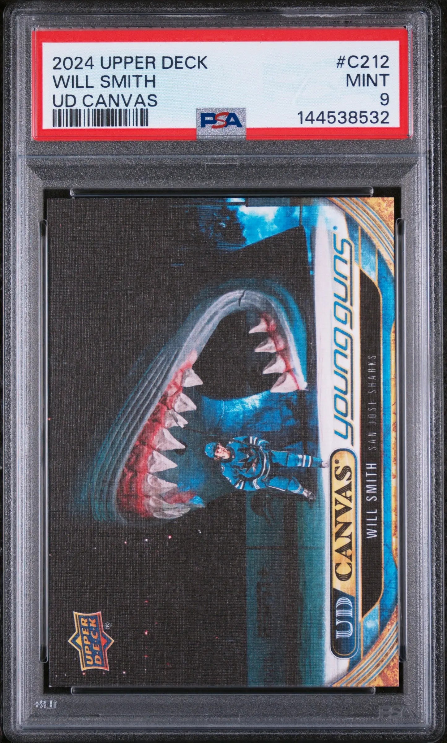 2024 Upper Deck UD Canvas Young Guns Rookie Will Smith RC PSA 9 