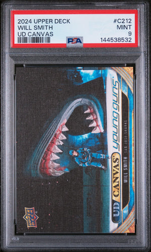 2024 Upper Deck UD Canvas Young Guns Rookie Will Smith RC PSA 9 