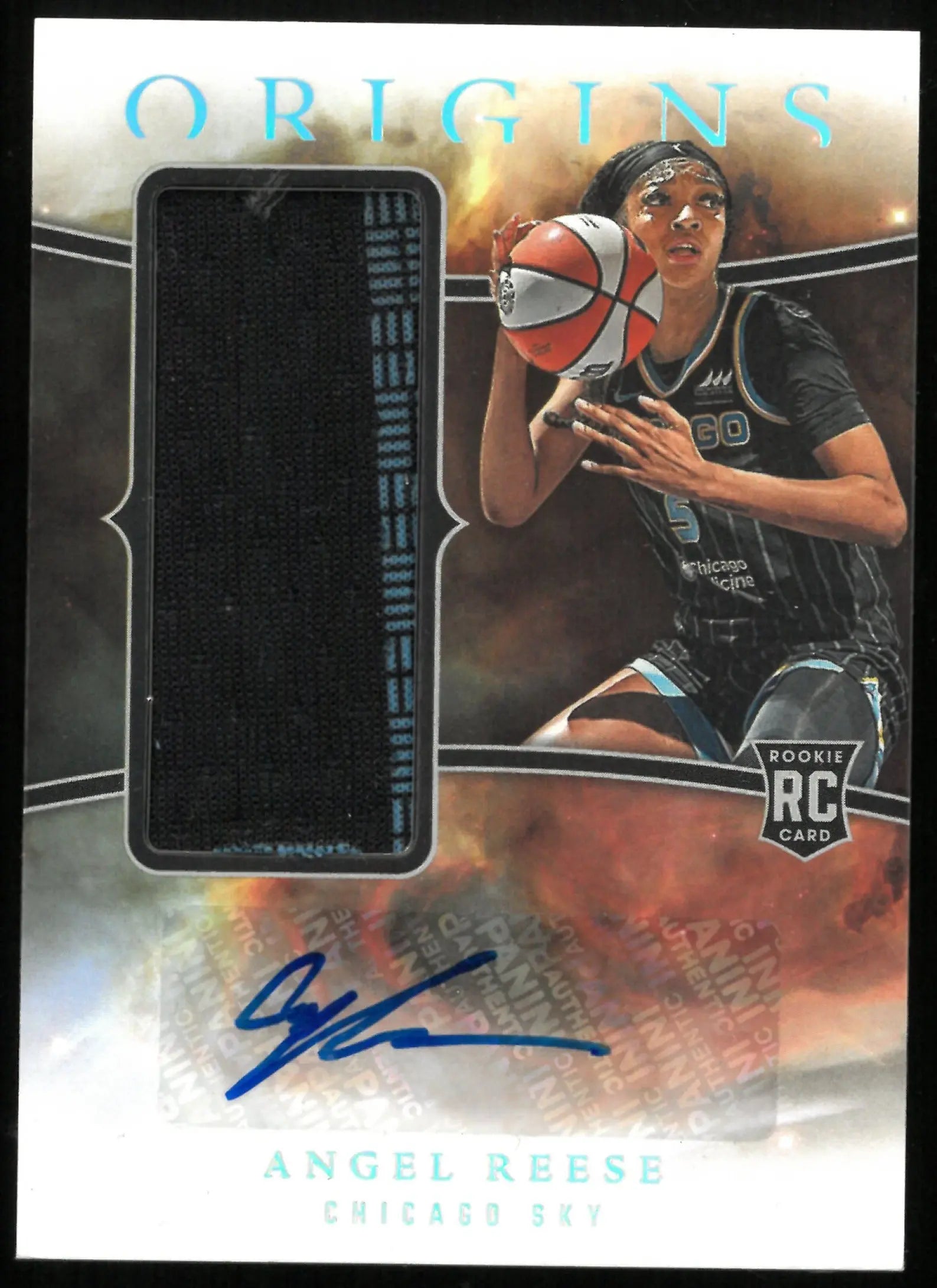 2024 WNBA Origins Basketball Angel Reese RC Rookie Jersey Patch Auto 