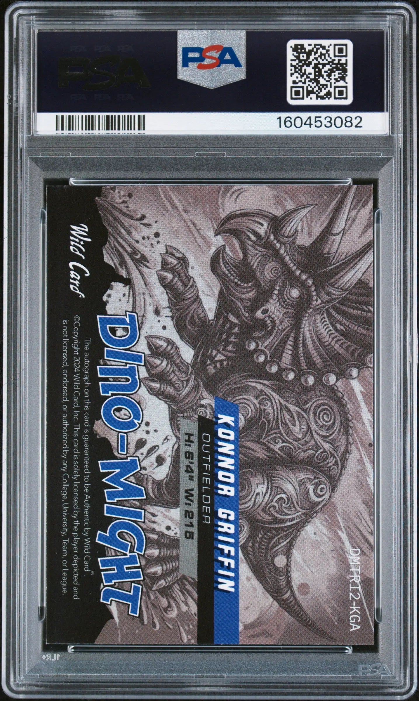 2024 Wild Card Alumination Dino-Might Autograph Konnor Griffin Bronze 1/1 PSA 9 
