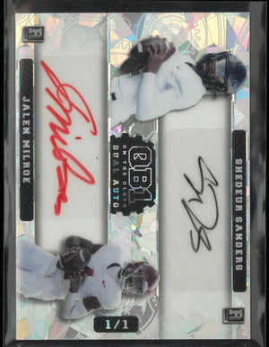 2024 Wild Card Shedeur Sanders/ Jalen Milroe Rookie Autographs 1/1 