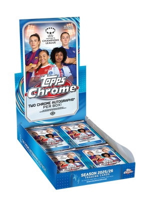 2025-2026 UEFA Champions League Women's Chrome Hobby Box 